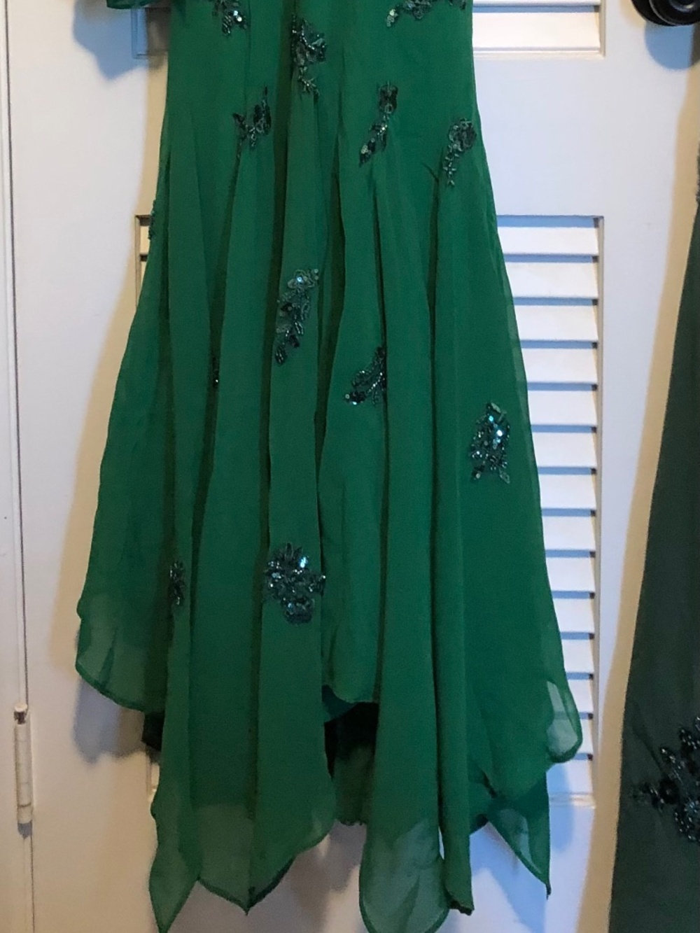 Green Mermaid Spaghetti Strap Dress View 5